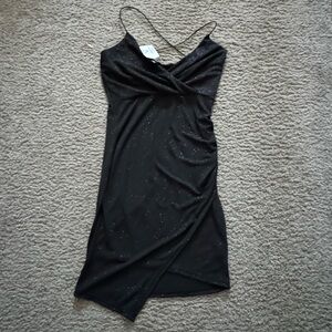 Black Sparkly Windsor Mini Dress